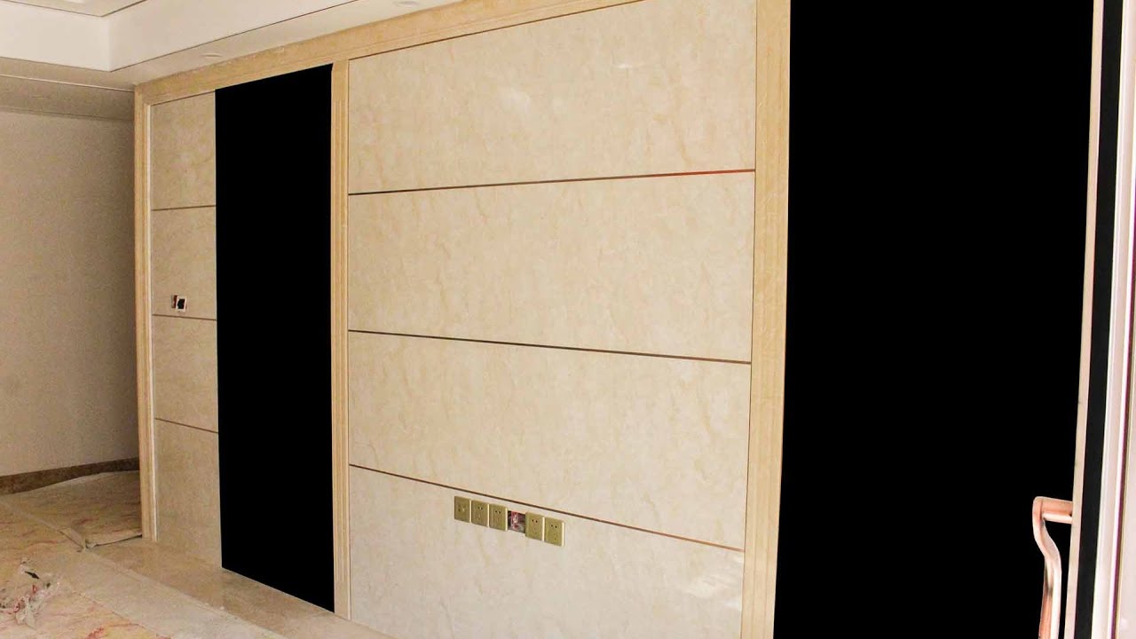 The installation of PVC marble sheet