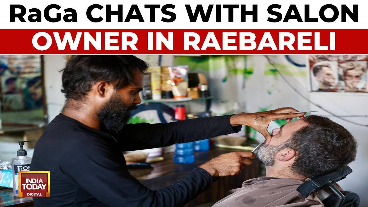 Watch: Rahul Gandhi Chats With Salon Owner In Raebareli, Local Advice Served Along With Grooming