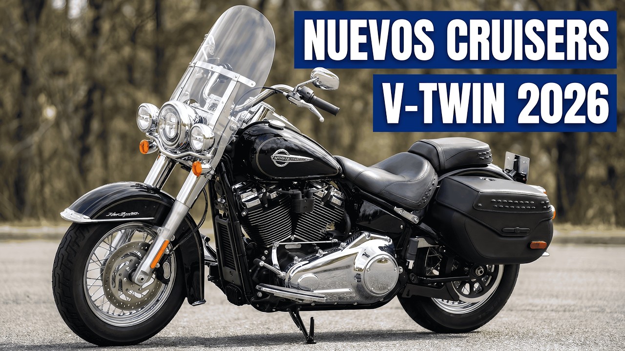 7 Mejores Nuevas Motocicletas Cruiser con Motor V Twin 2026