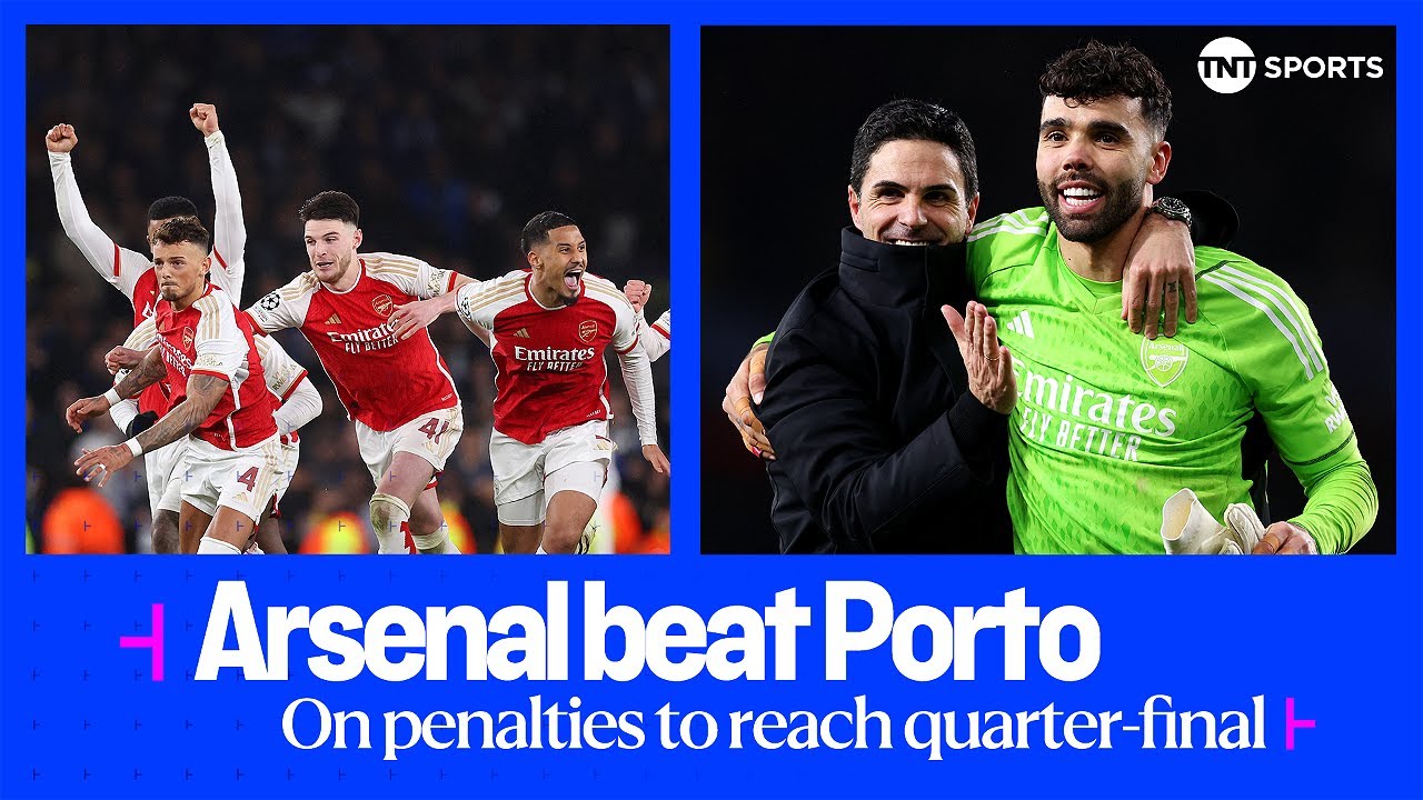 FULL PENALTY SHOOTOUT | Arsenal beat Porto on penalties to reach Champions League quarter-finals 🔥