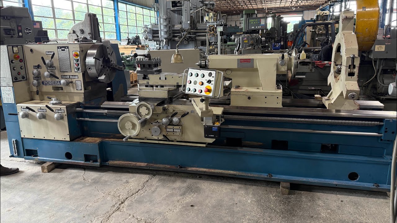 36&rdquo; X 80&rdquo; cc POREBA TRP93 Engine Lathe 2000