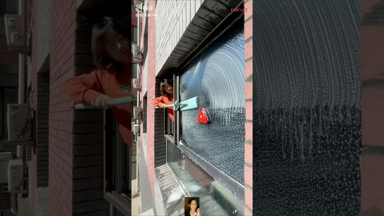 CLEANING DEVICES FOR TOWERING GLASS.#Shorts #CleaningTechnology #WindowCleaningRobot.