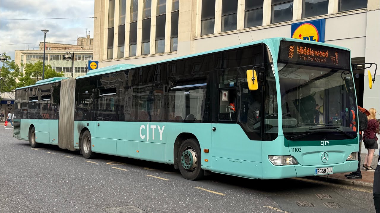 NICE IDLE! | City Transport 11103 (BG58 OLU) on the YE1