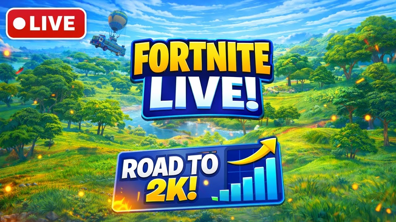 We 🔴 Live! Road to 2K (Day 7) Fortnite and More!