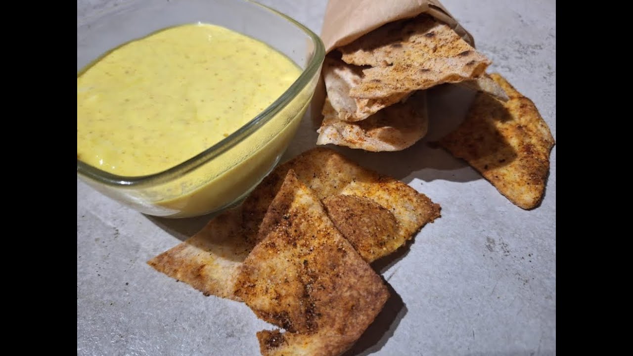 Domowe NACHOSY z sosem SEROWYM, domowa tortilla