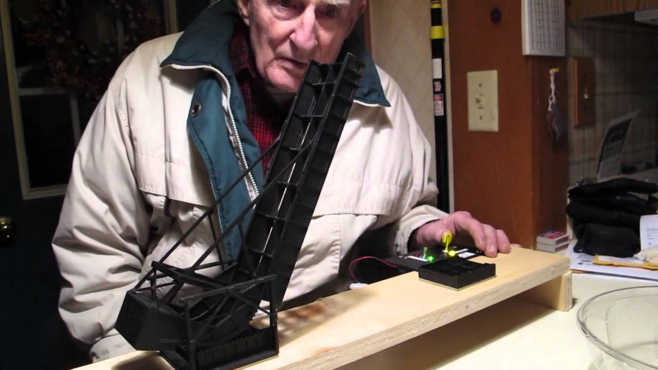 Raising the Bridge on John Blokkers RR Layout.mpg