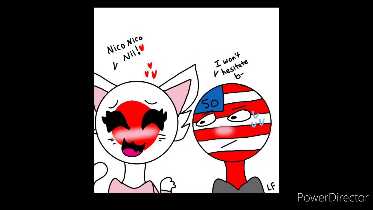 🇺🇸 America x 🇯🇵 Japan - CountryBalls to Countryhumans Ameripan
