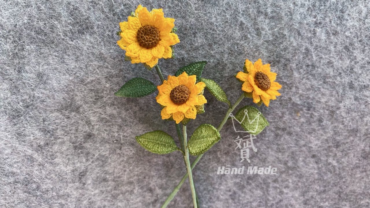#sunflower #microcrochet#handmade #crochetflowers#lacecrochet#minicrochet#örgü #tığişi