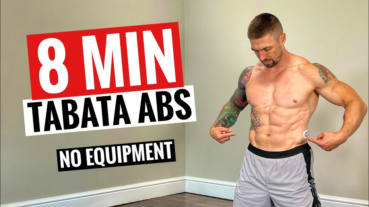 8 Minute TABATA Abs | Follow Along Routine