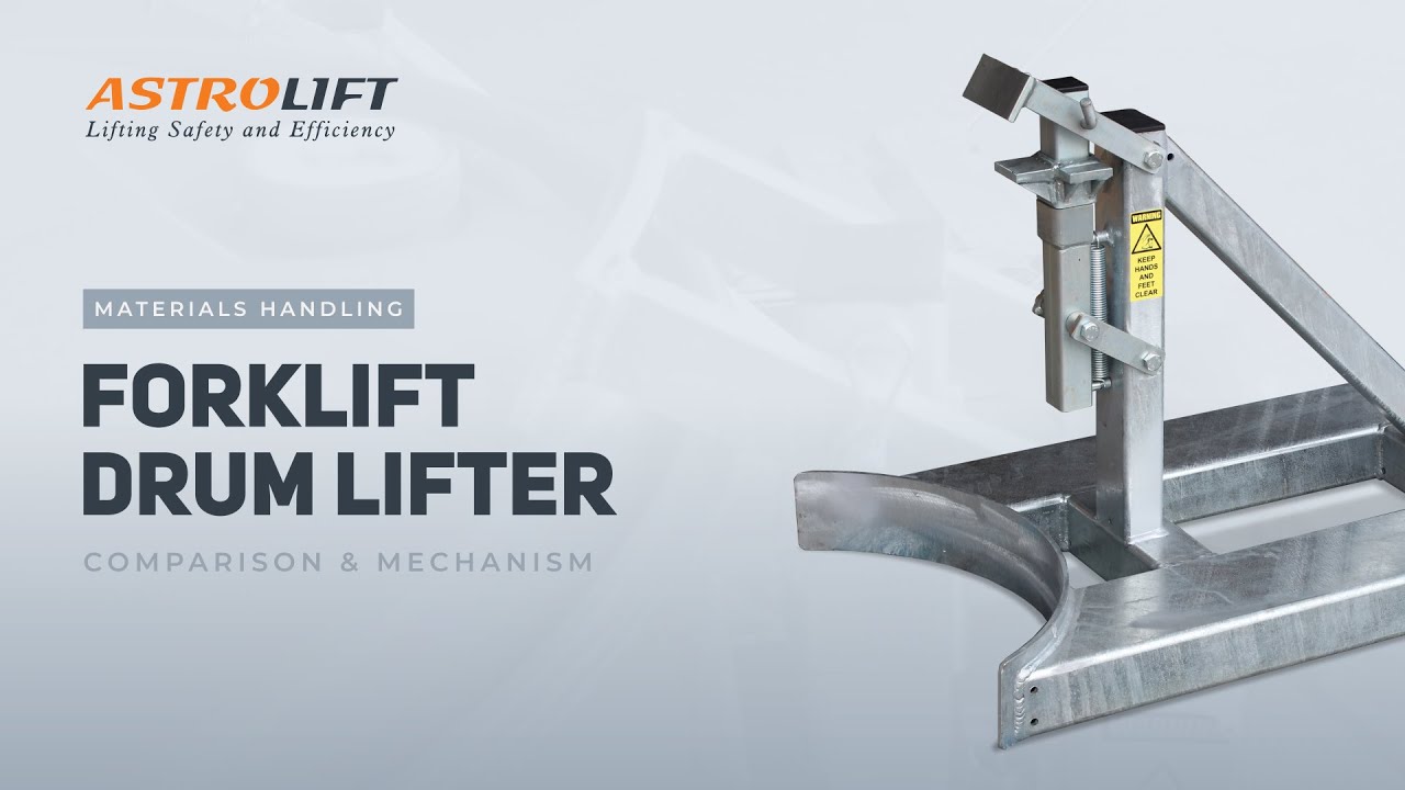 Forklift-mounted Oil Drum Lifter