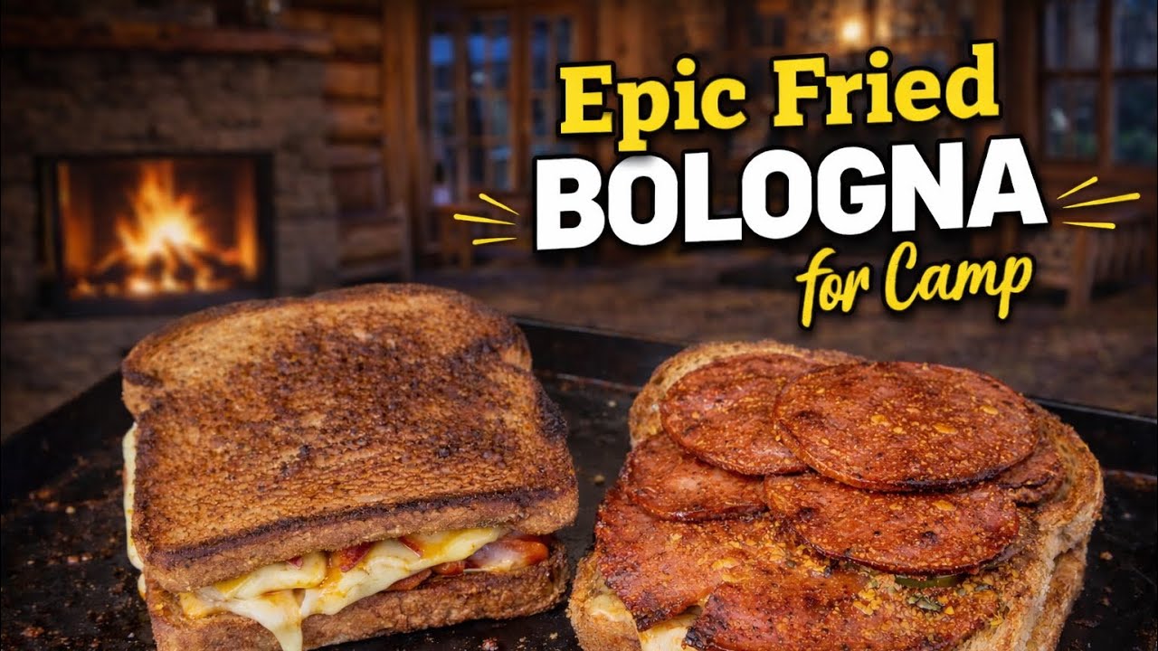Epic Fried Bologna Sandwich on the Blackstone | Camp Cooking Gone Wrong (Storm Finish at Home!)