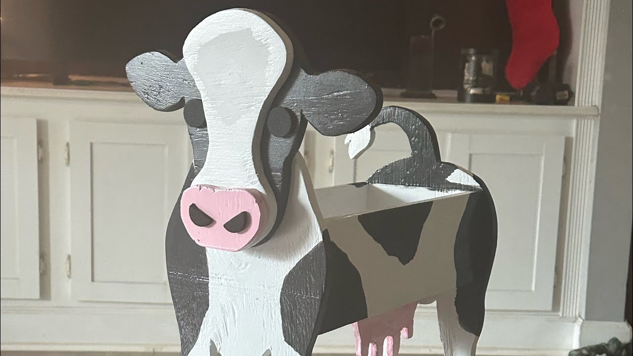 DIY Cow Planter  Makes a Great Gift