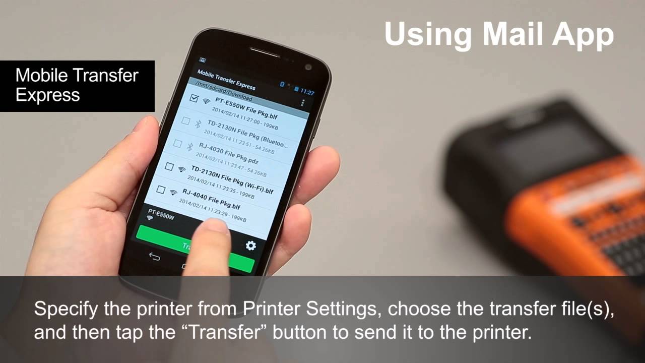 Brother Mobile Transfer Express: P-touch Professional Labeling Solutions