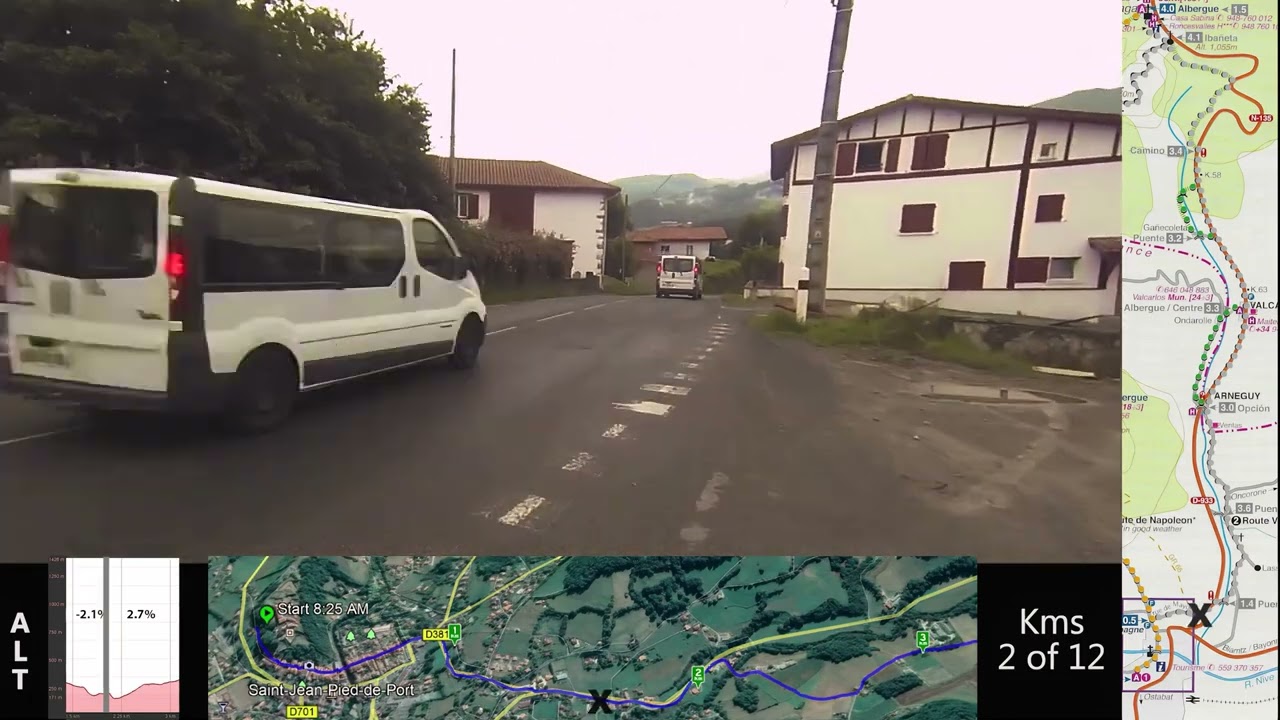 Stage01A   Saint Jean Pied de Port to Valcarllos August 15, 2015 4K upscaled