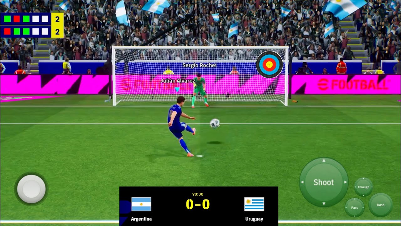 eFootball Mobile International Penalty Shootout #14 Argentina Vs Uruguay #efootballmobile26
