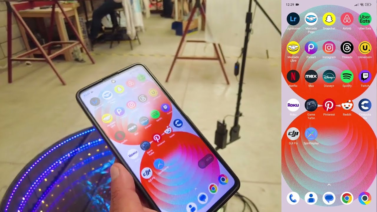 Con esta app puedes poner tu logo en la cabina 360° Holo | Lumalighting
