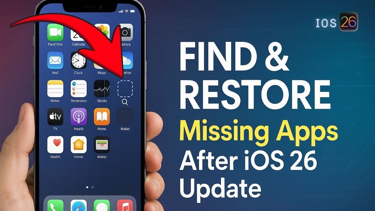 FIND & RESTORE Missing Apps on iPhone After iOS 26 Update