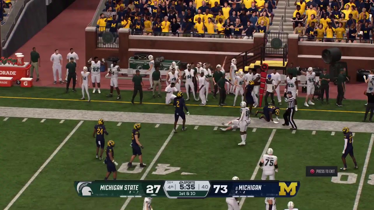 CFB26 B1GxSEC Battle for Paul Bunyan Michigan State Spartans at Michigan Wolverines