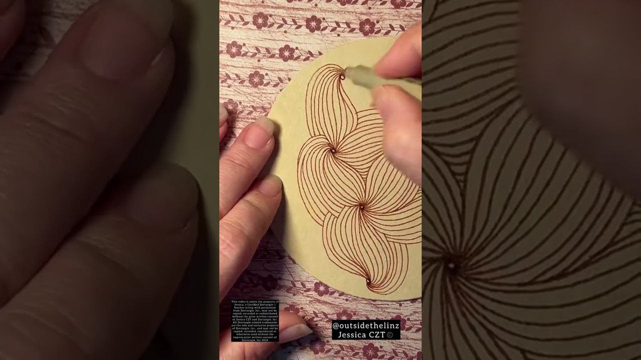 How to draw ravel with a doodle or tangle