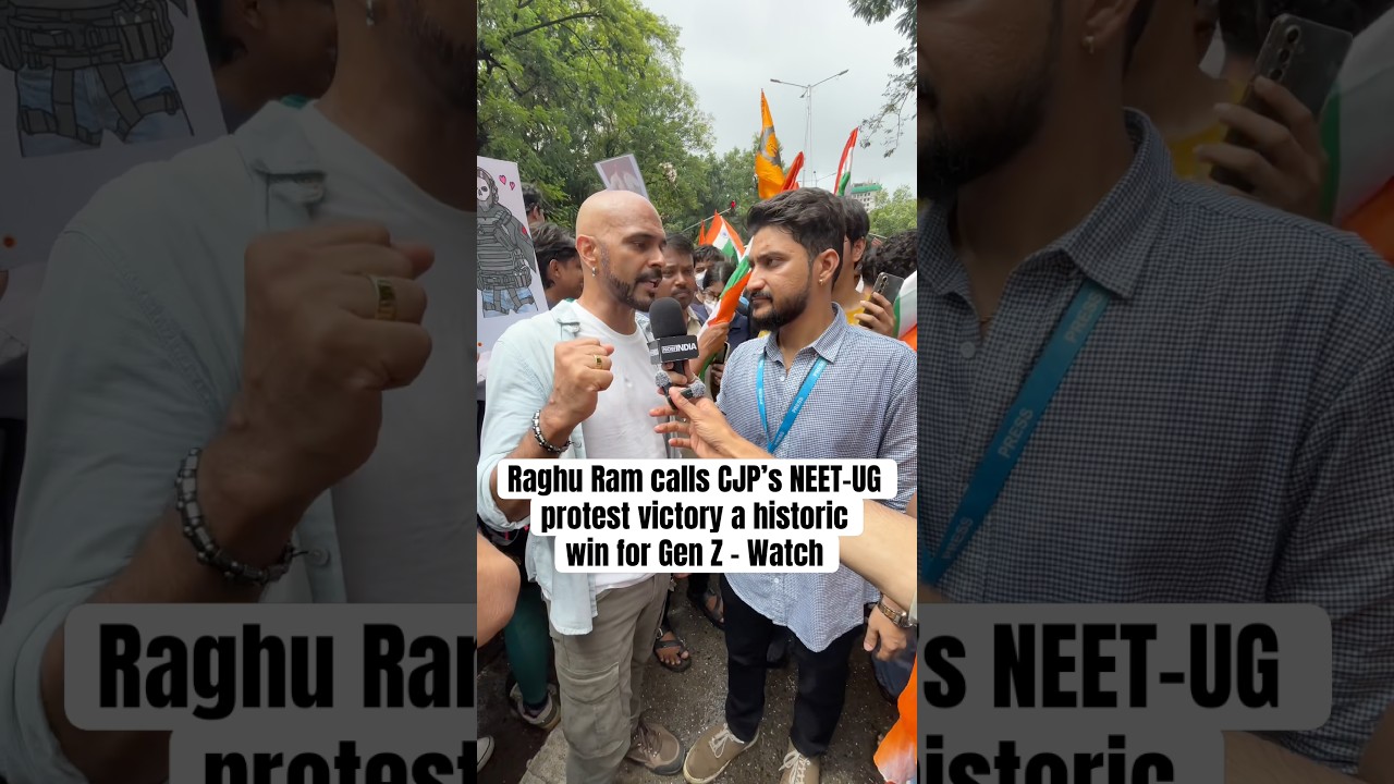 Raghu Ram Reacts To CJP&rsquo;s NEET-UG Protest Victory, Calls It Historic | Watch