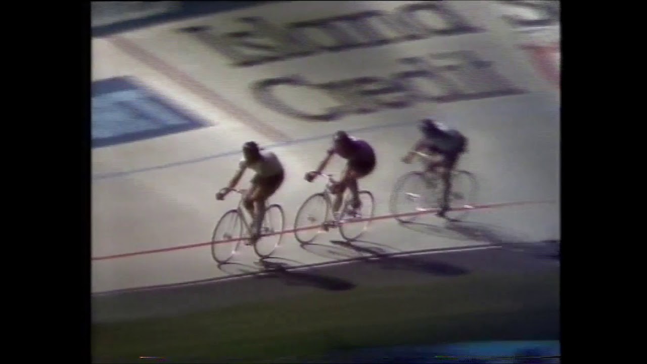 1983 Day 5 racing St Leonard's 6 day bike race courtesy of Mark Jamieson