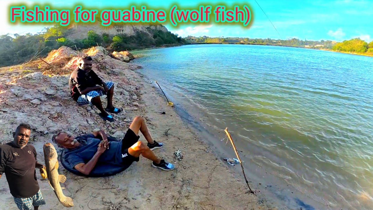 Exploring & fishing in this mini lake in Central Trinidad .