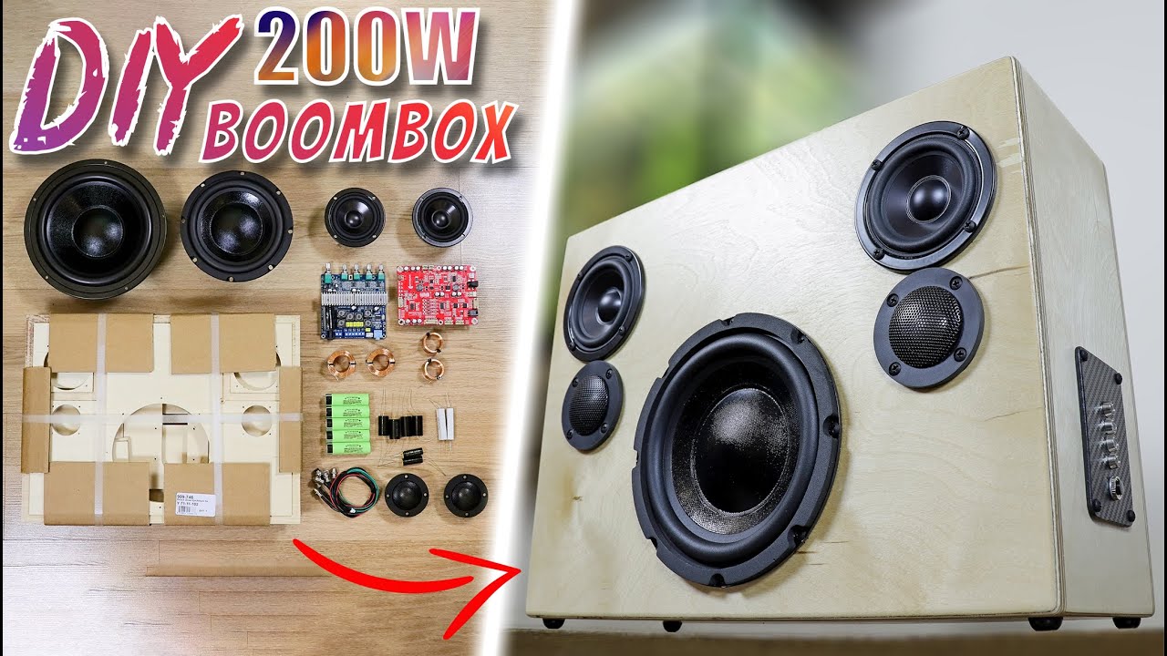 DIY 200W Portable Bluetooth Boombox Speaker Kit Build | Parts Express Blast Box