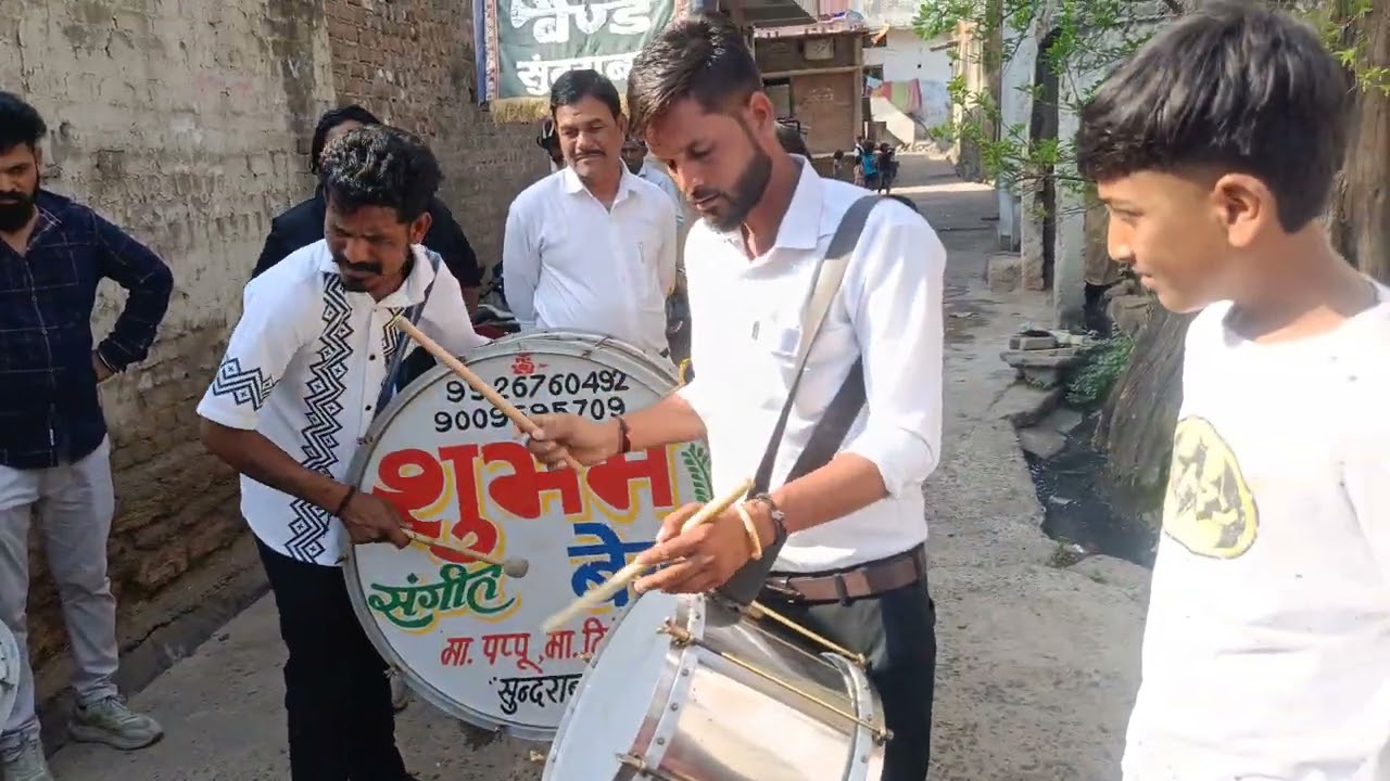 शुभम संगीत बैंड सुदराबाद हनुमानजन्मोत्सव गंधवानी 🎷🥁🎺 राहुल सोनू