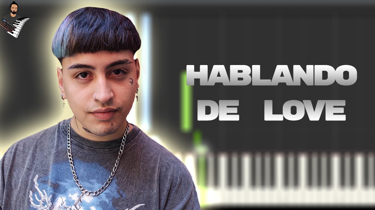 Tiago PZK - Hablando de Love | Instrumental Piano Tutorial / Partitura / Karaoke / MIDI