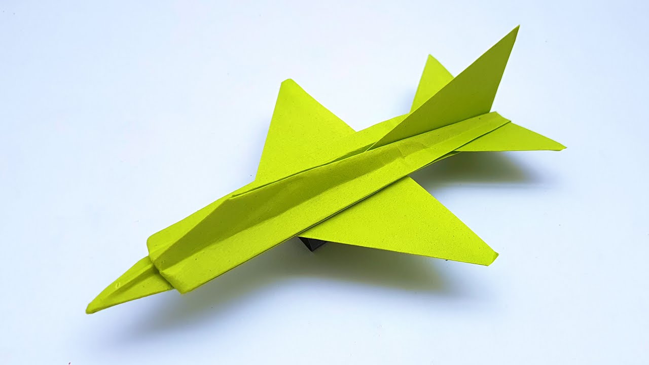 Origami Paper Plane | How to Make Paper Airplane | Origami Jet Fighter Paper Plane | MIG 21 Jet