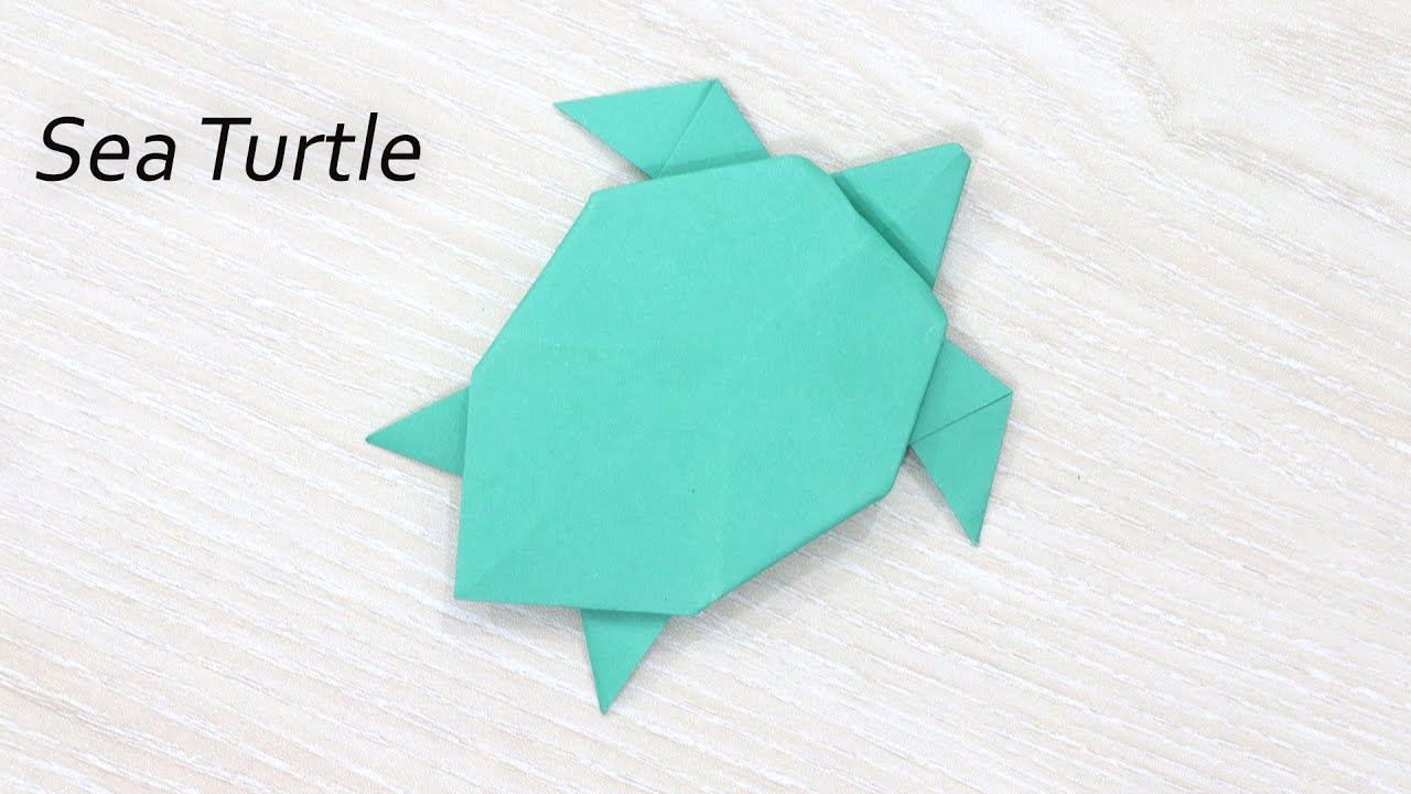 How to Make a Paper Turtle - Cute Origami Turtle folding