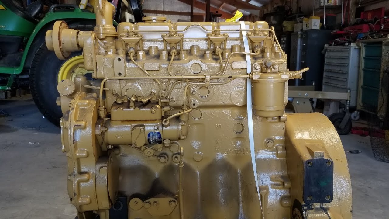 Perkins 4.248.2 diesel engine warmed up