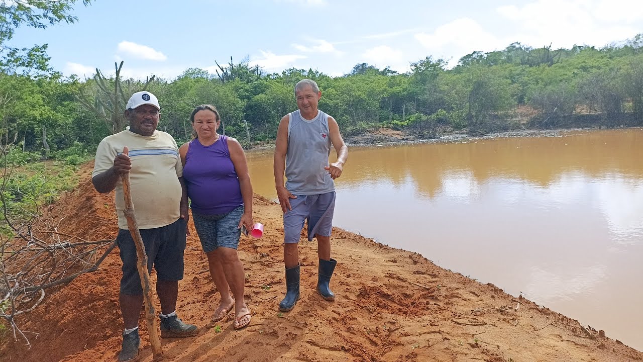 Celino realizou um sonho/ conhecendo a barragem de seu Luiz do Mamoeiro.