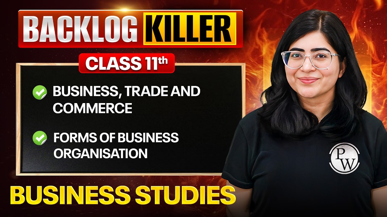 Class 11 Business Studies Backlog Killer🔥 | Commerce Backlog Killer | Complete Unit Test Preparation