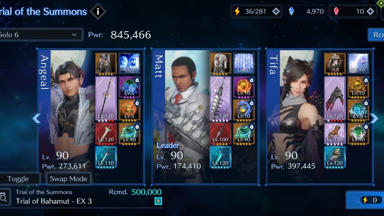 FF7EC-Matt's Deroplatis OB1 VS Bahamut EX3