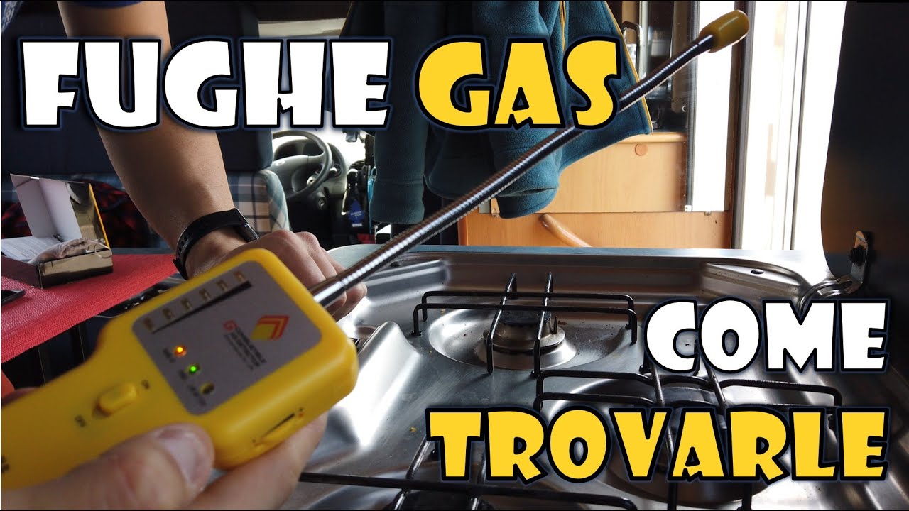 CONTROLLO PERDITE e FUGHE GAS di Tubi e Bombole in CAMPER e CASA