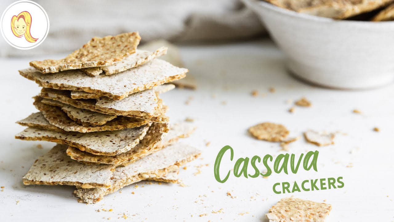 Cassava Crackers with Seeds | gluten-free, oil-free, plant-based, vegan