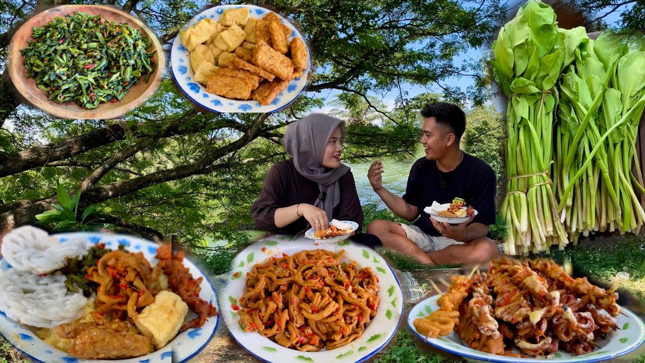 PERTAMA KALI MBAK REVA MAKAN GENJER, MASAK BARENG DAN MAKAN DI PINGGIR SUNGAI YANG SYAHDU‼️😍