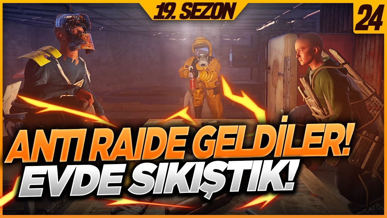 EKİBİN BAŞI BELADA ! RAID SIRASINDA EVE SIKIŞTIK (RUST #24)