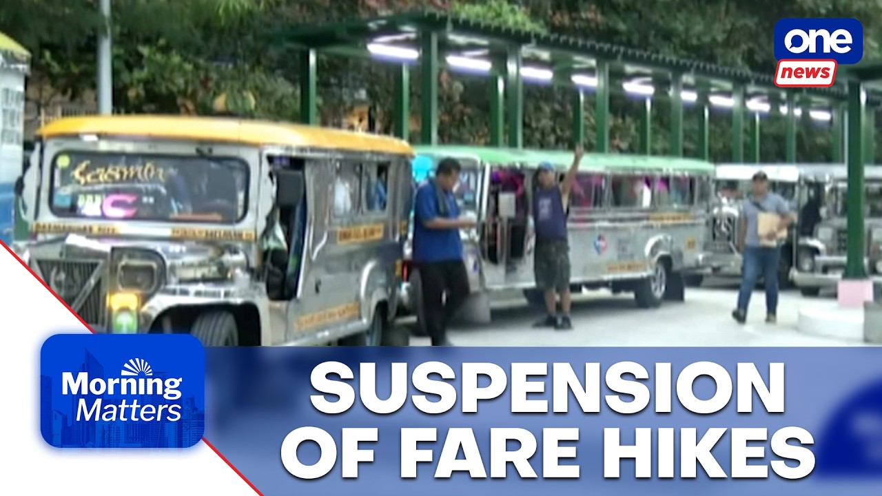 Marcos orders suspension of public transport fare hikes