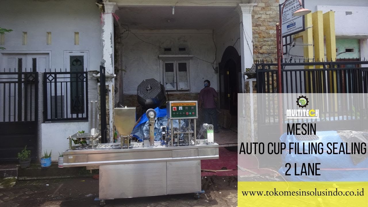 Mesin Filling AMDK Otomatis | Alat Pengemas Cup Sealer 2 Line | Mesin Kemasan Cup Jamu