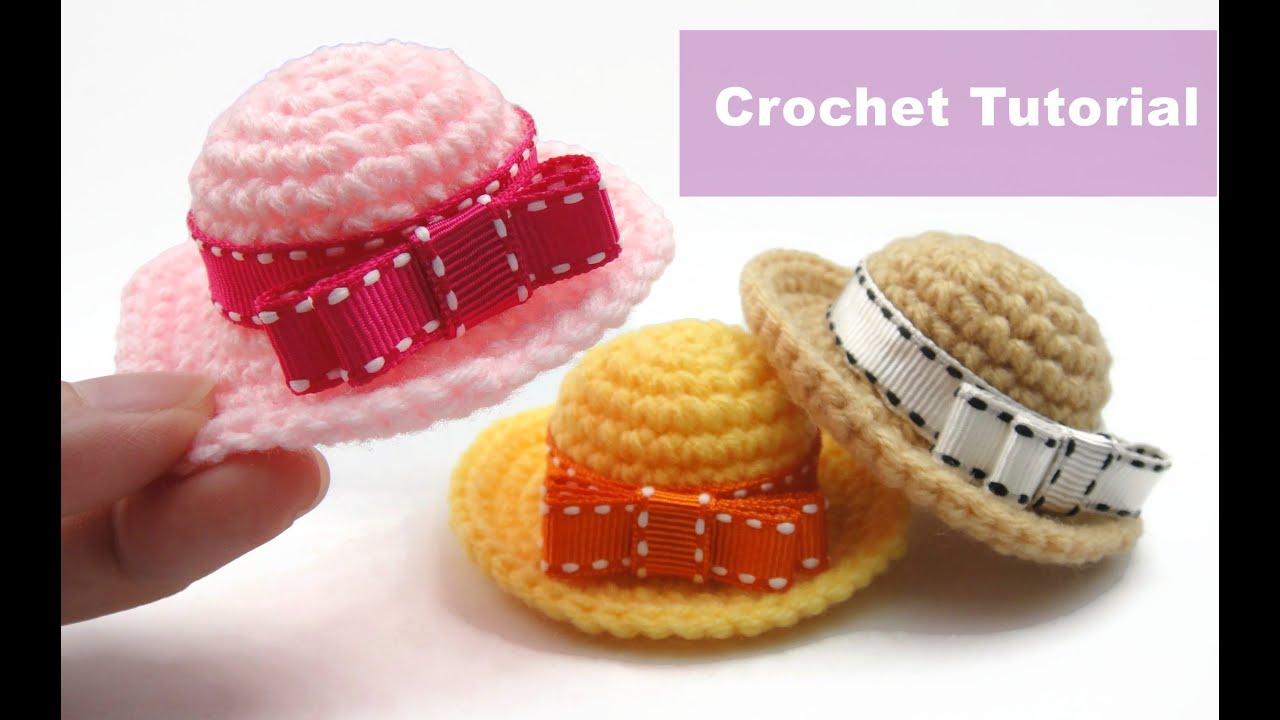 Easy Crochet Amigurumi Tutorial - Doll Hat
