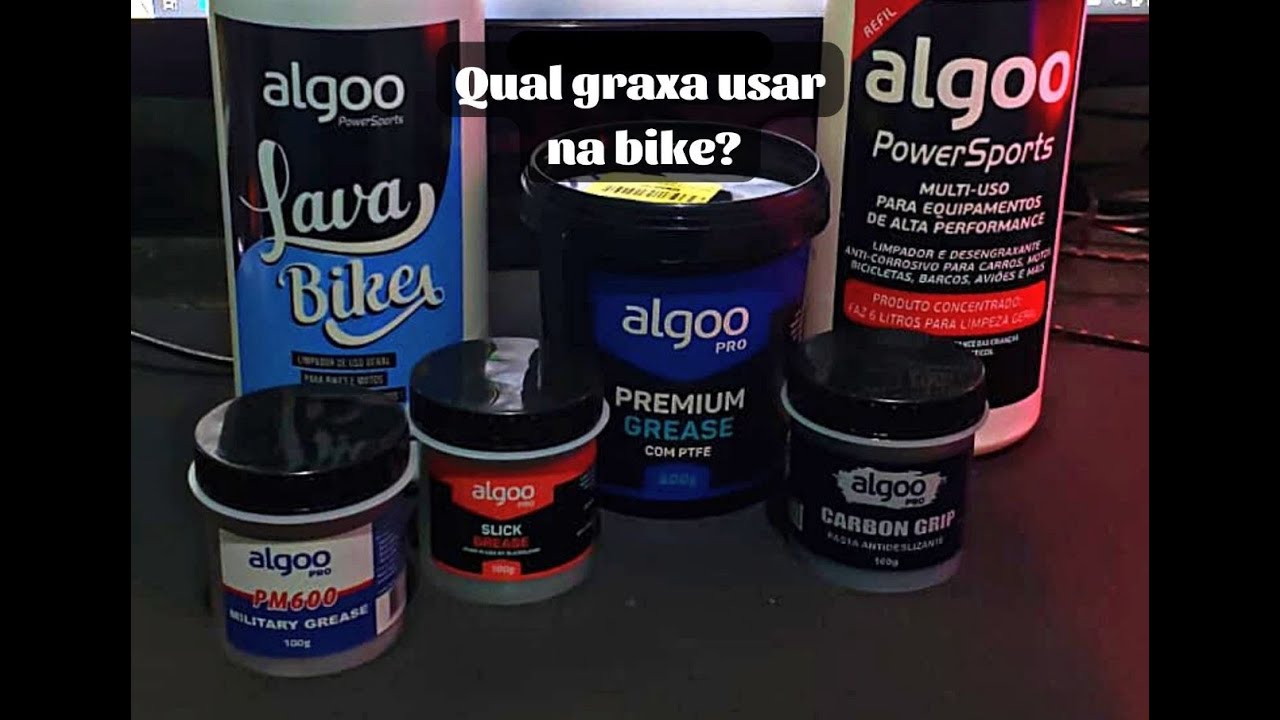 Qual graxa usar na bike? Graxa Algoo vale a pena? Slickoleum ou PM600 military grease?
