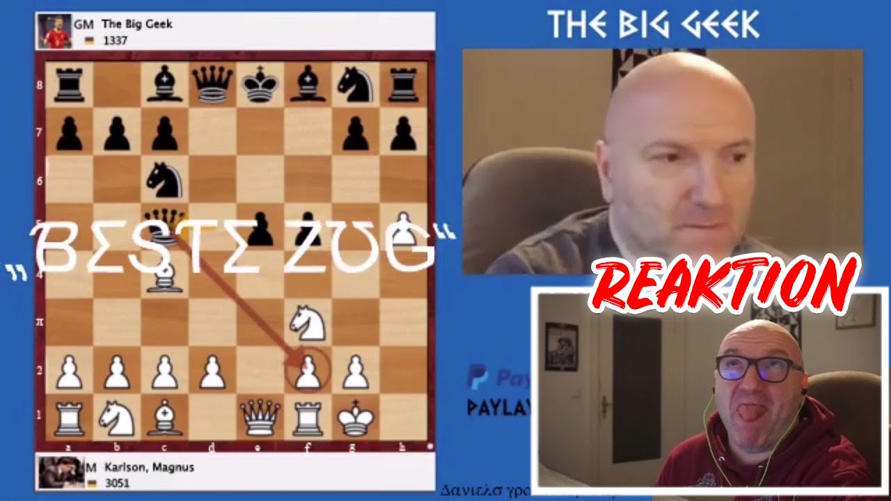 The Big Greek REAGIERT auf "The Big Greek vs Magnus Carlsen YouTube Kacke""