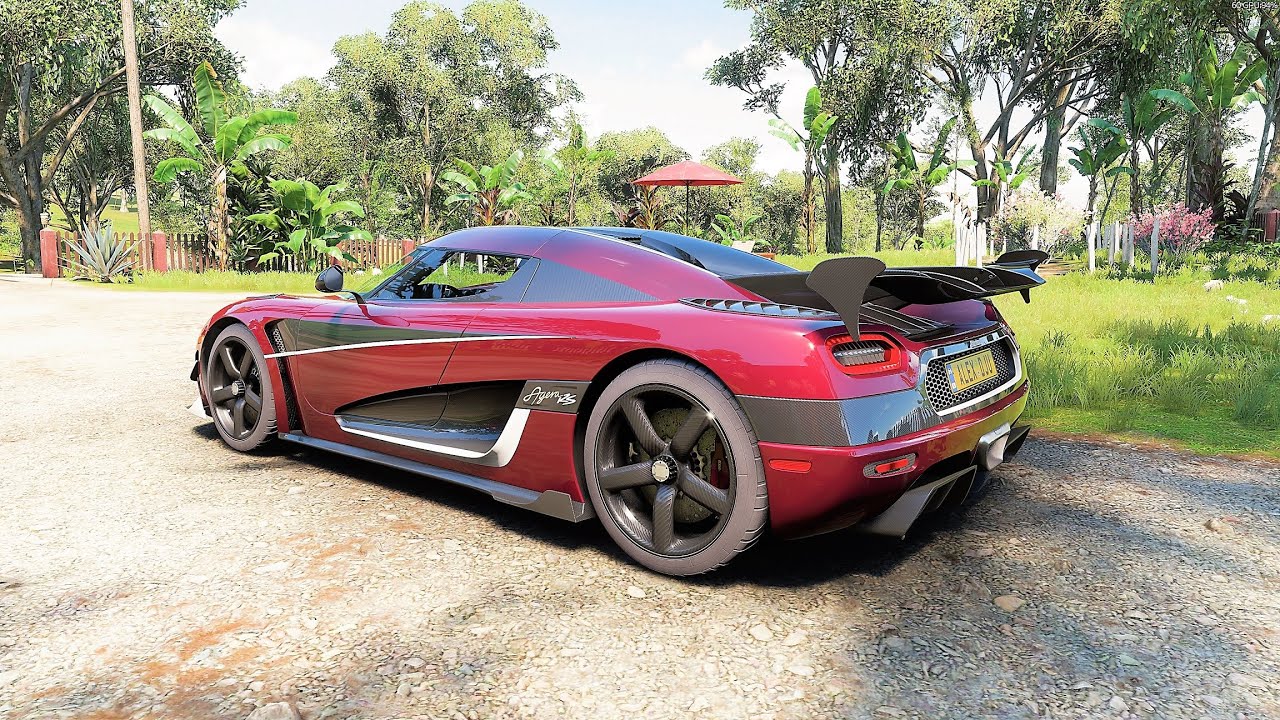Forza Horizon 5 . Koenigsegg Agera RS 2017 . Car Show Speed Jump Crash Test Drive .