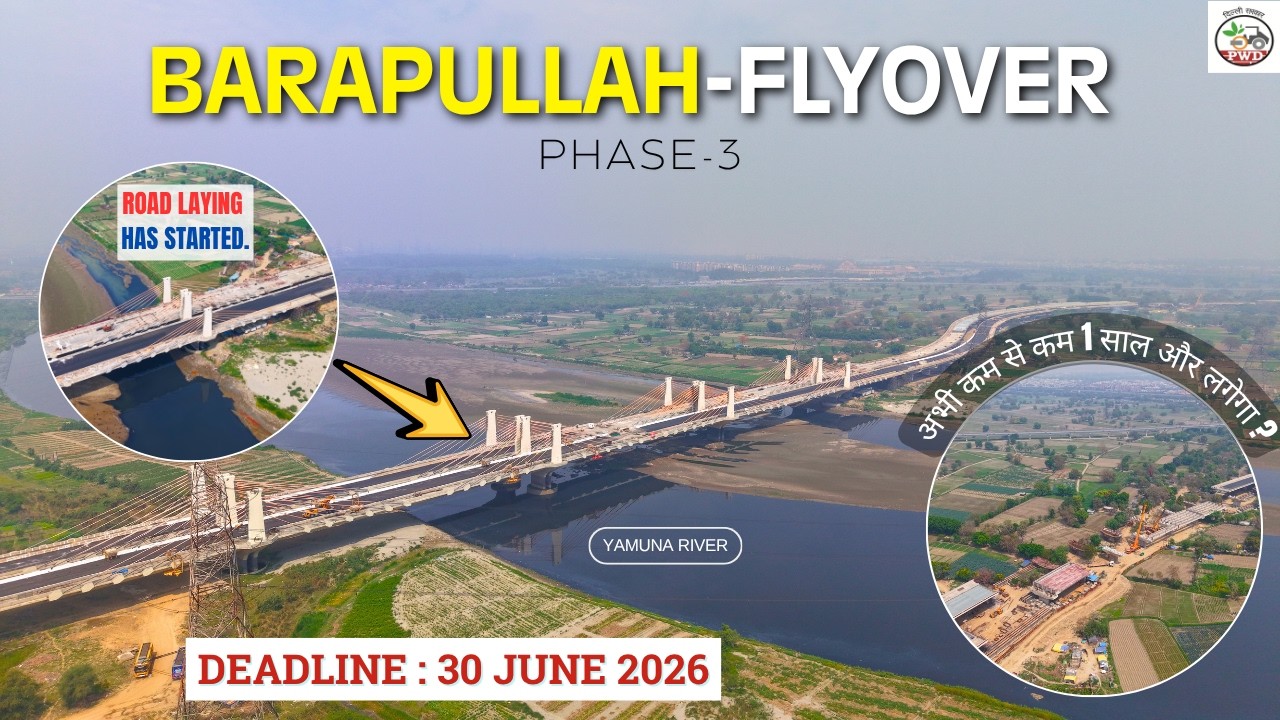 Barapullah Flyover : Phase-3 | Good Progress 🔥 | March 2026 Update #detoxtraveller