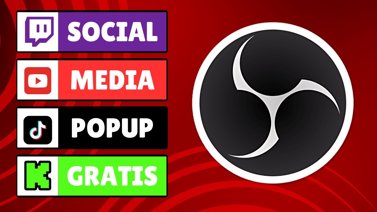¿Cómo mostrar tus redes sociales en OBS? Tutorial FÁCIL