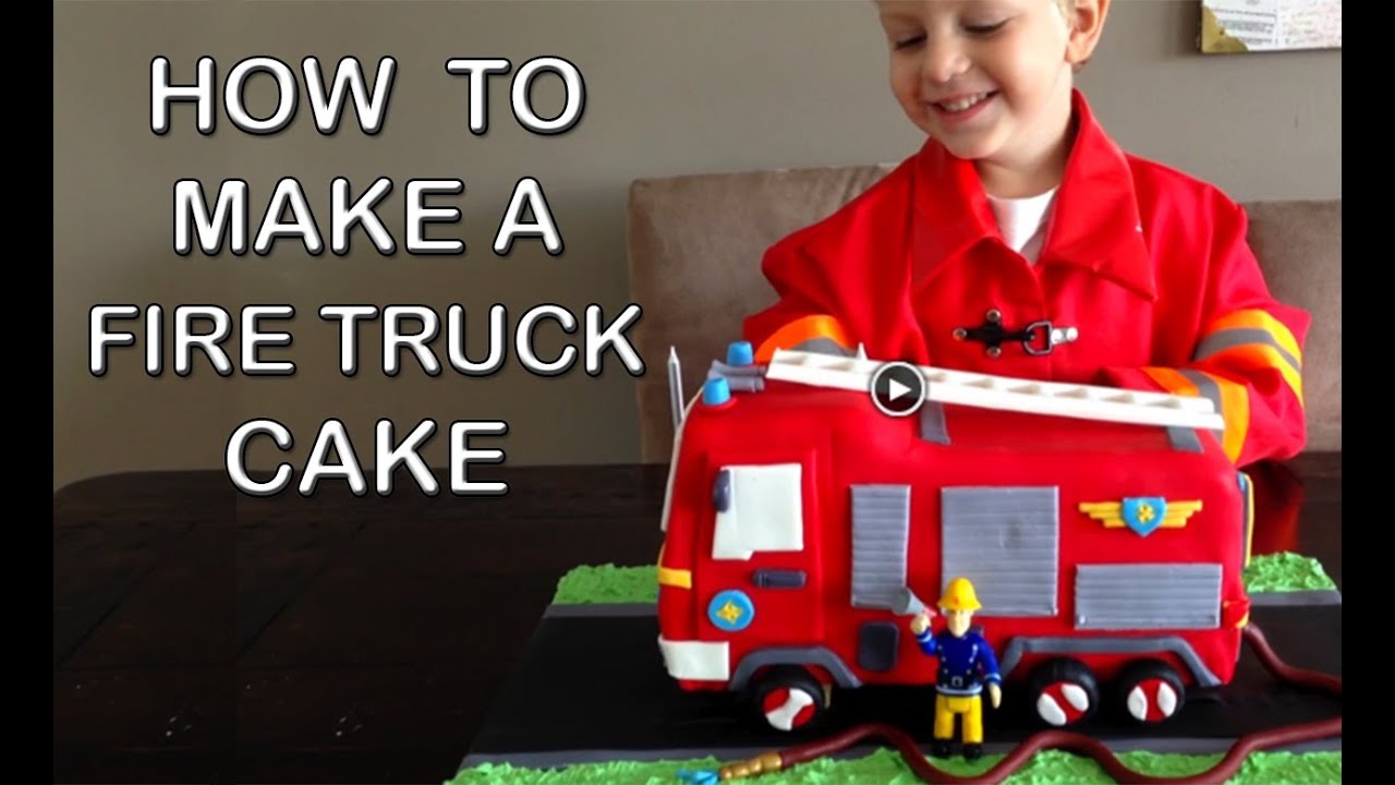 Fire Truck Cake HOW TO COOK THAT Fire Engine Birthday Cake