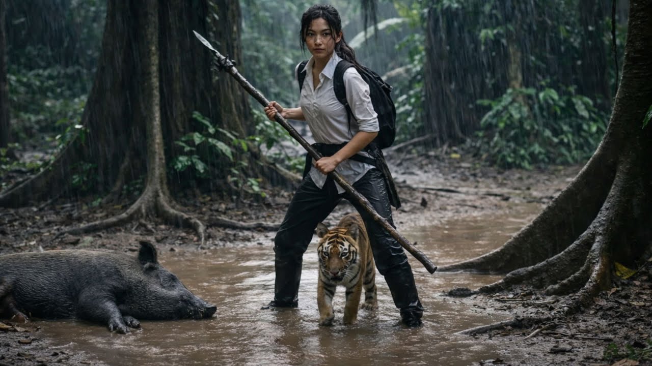 Part 5   Alone in the Forest – A Girl and the Orphaned Tiger Cub  Extreme Survival Story
