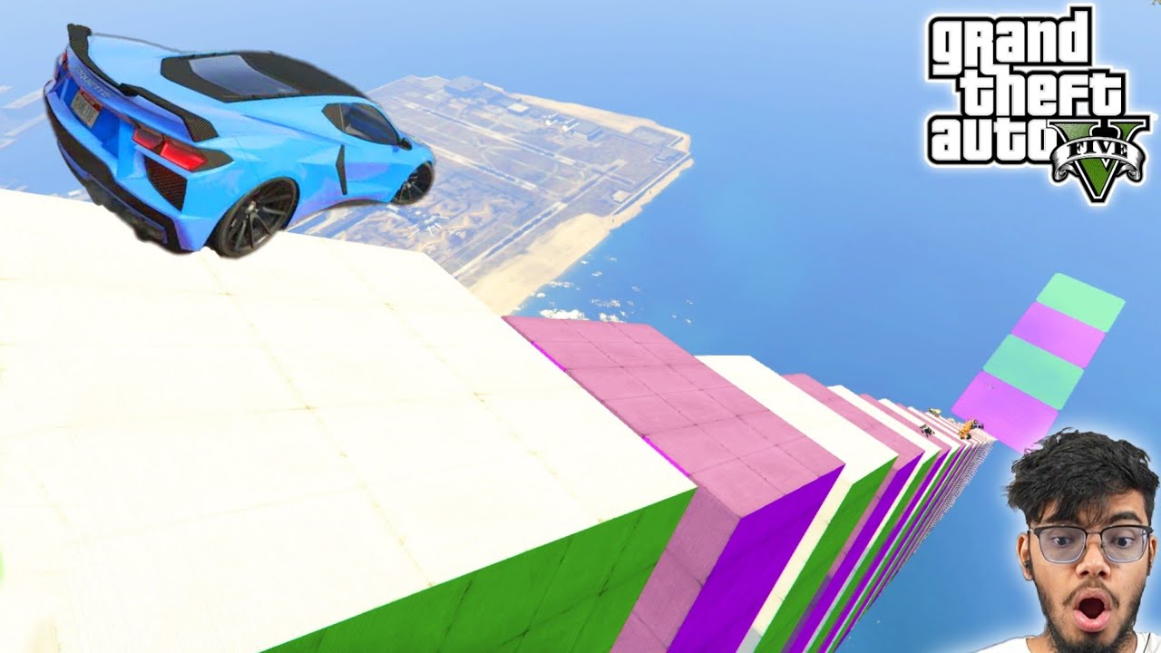 99.786% People Cannot Complete This IMPOSSIBLE Mega Ramp Challenge in GTA 5!